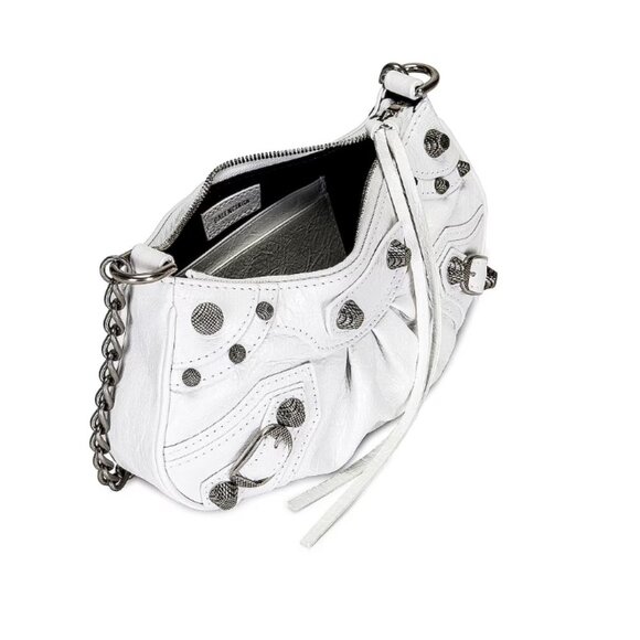 Mini Optic White Balenciaga Mini Le Cagole Bag - Picture 5 of 9